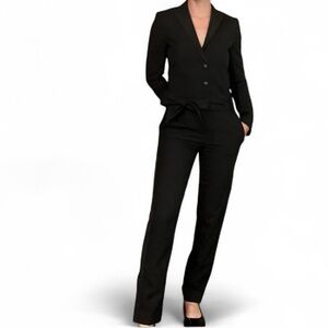 The Kooples Wool Tailored Tuxedo Jumpsuit – Size 36 (US 4) – Black
